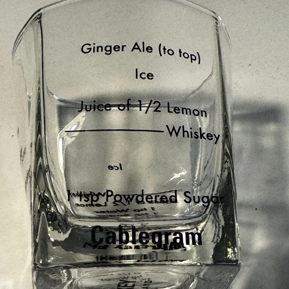 Kikkerland Bartending Rocks‎ Glasses Set of 2 & 8 Recipes